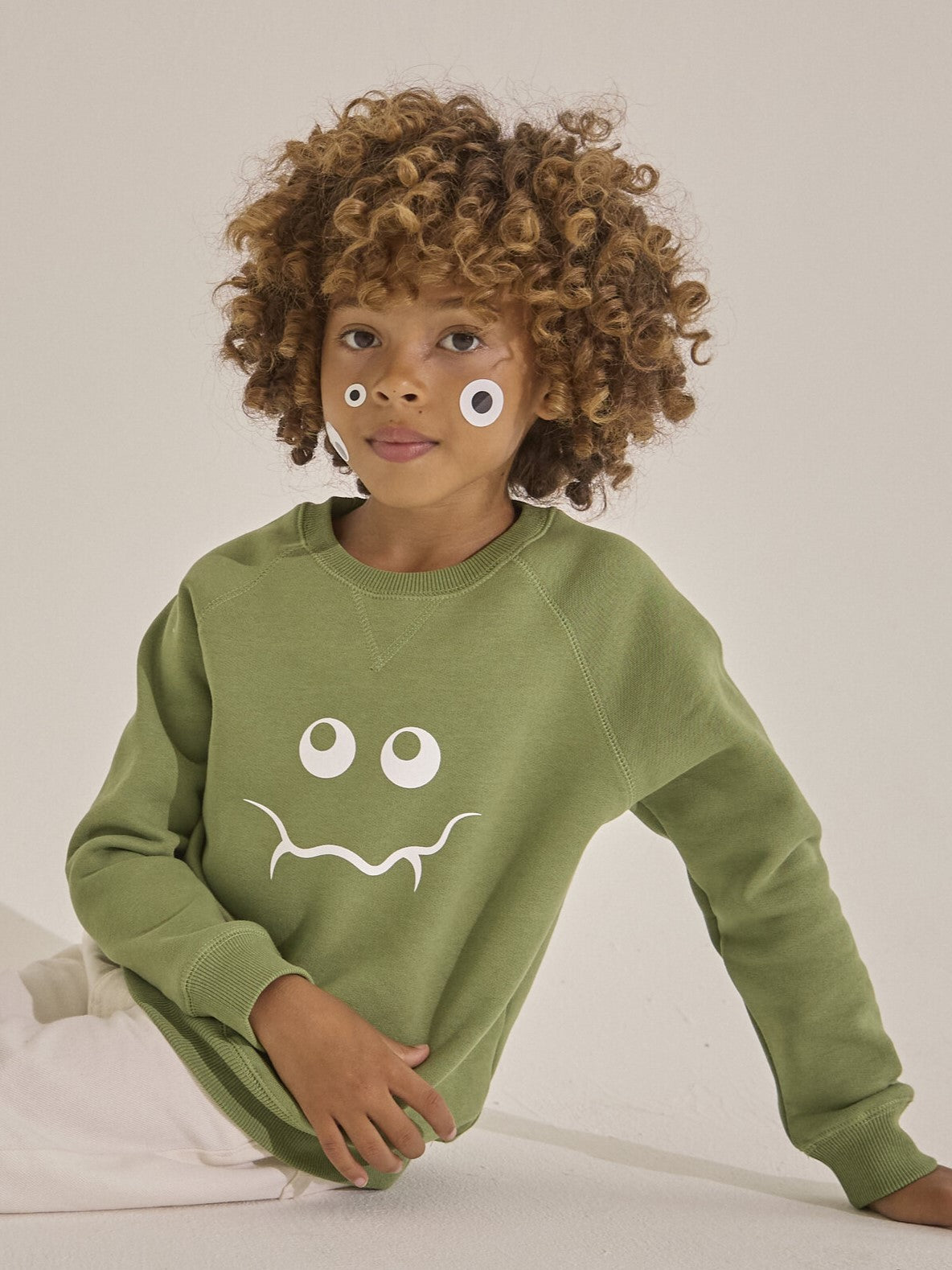 Bob & Blossom Olive Monster Sweatshirt