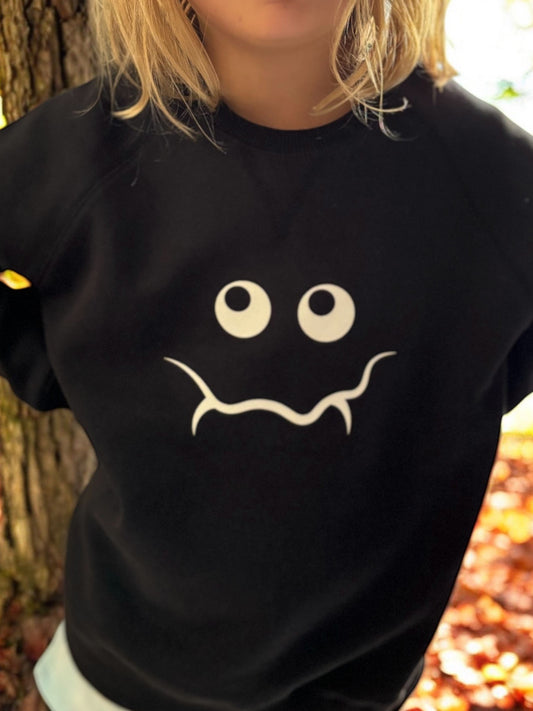 Bob & Blossom Black Monster Sweatshirt