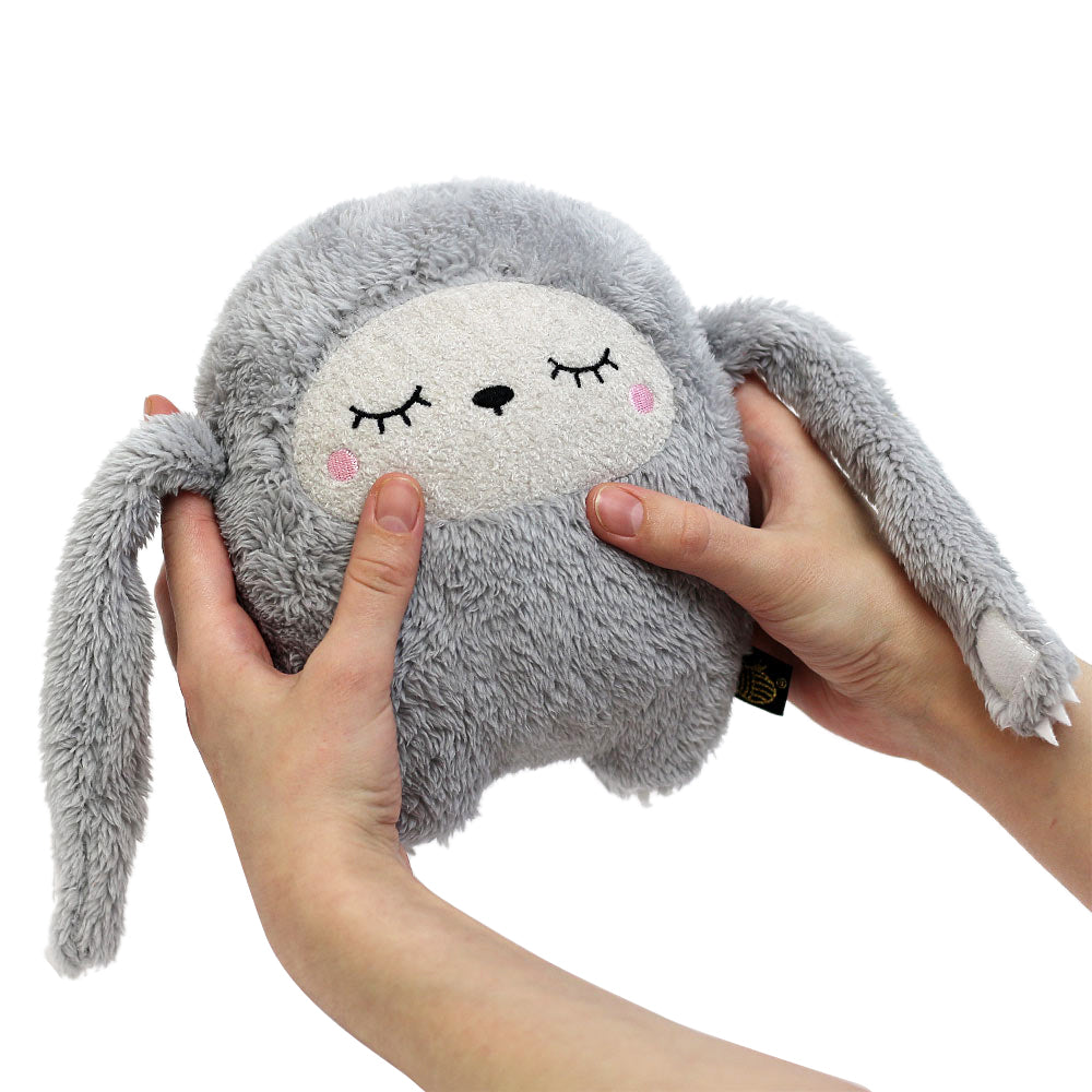 noodoll riceless grey sloth plush toy at whippersnappers online